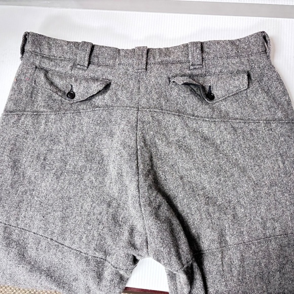 WOOLRICH CHARCOAL GREY WOOL CROPPED KNICKERS - Picture 8 of 14